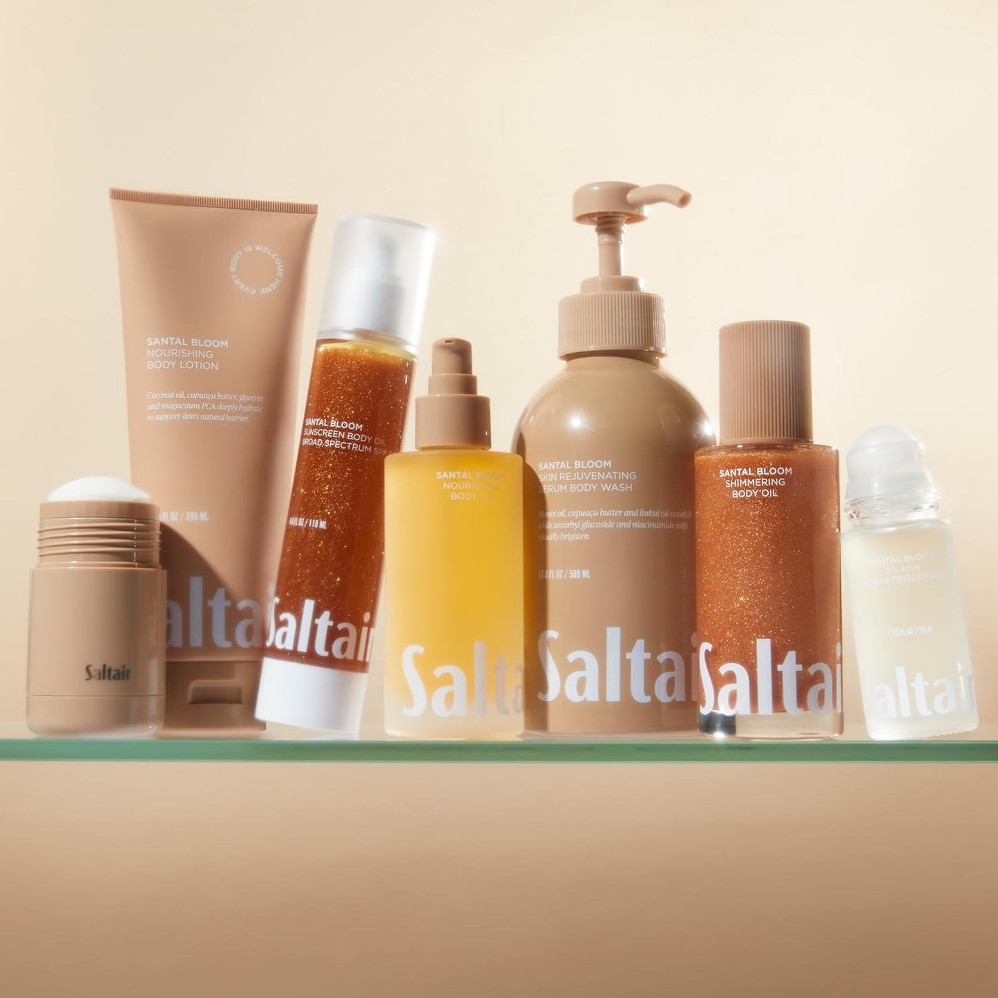 Saltair Body Lotion - 2 Pack Moisturizing Lotion For Dry Skin. Santal Bloom Scented Hydrating Body Cream with Nourishing Moisturizer Formula. Skin Care for Women and Men. 2x 10oz Tubes