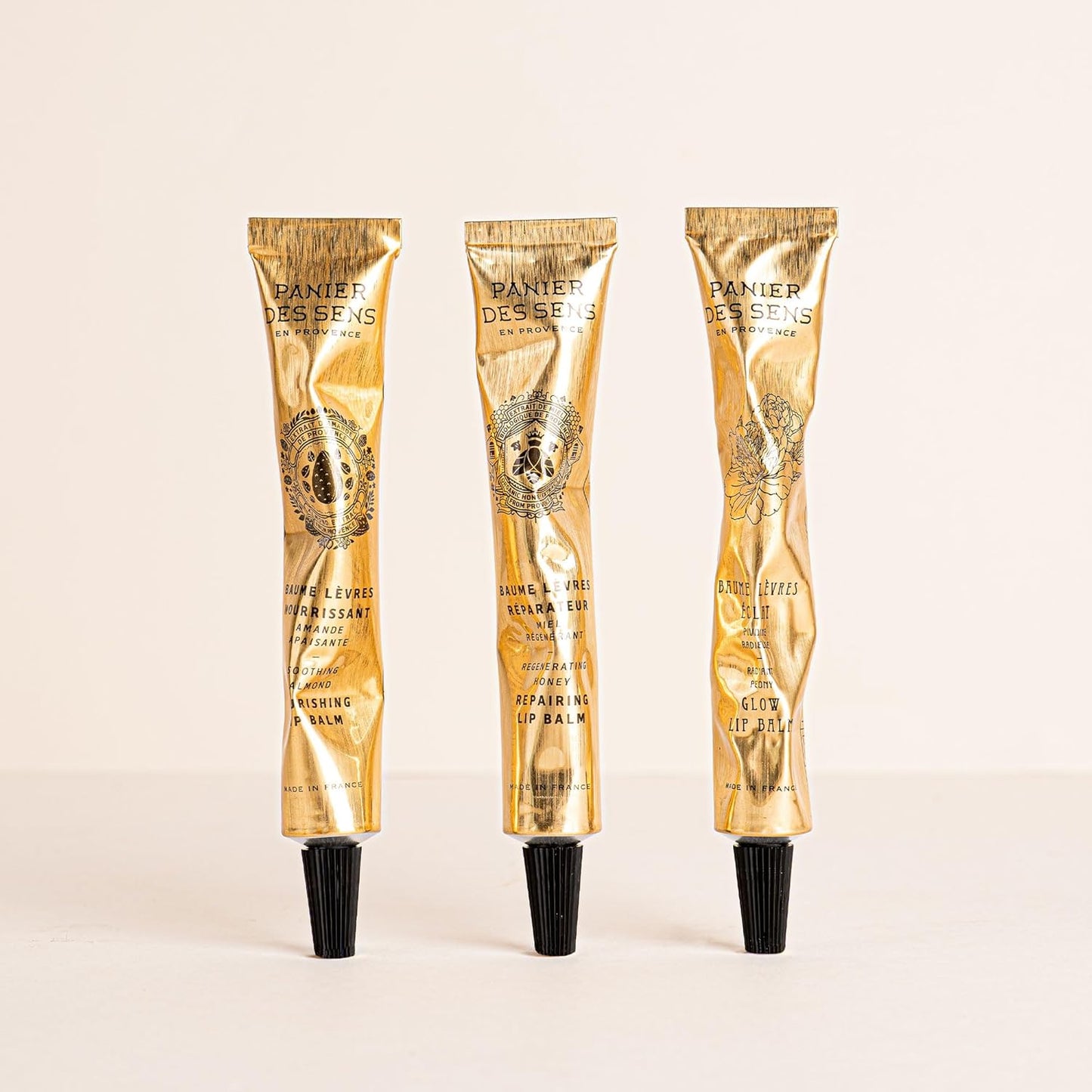 Panier des Sens - Lip Balm for Women - Lip Moisturizer - Shea butter & Sweet almond oil - Made in France Lip Care - 98% Natural Ingredients (0.5 Fl oz, Honey)