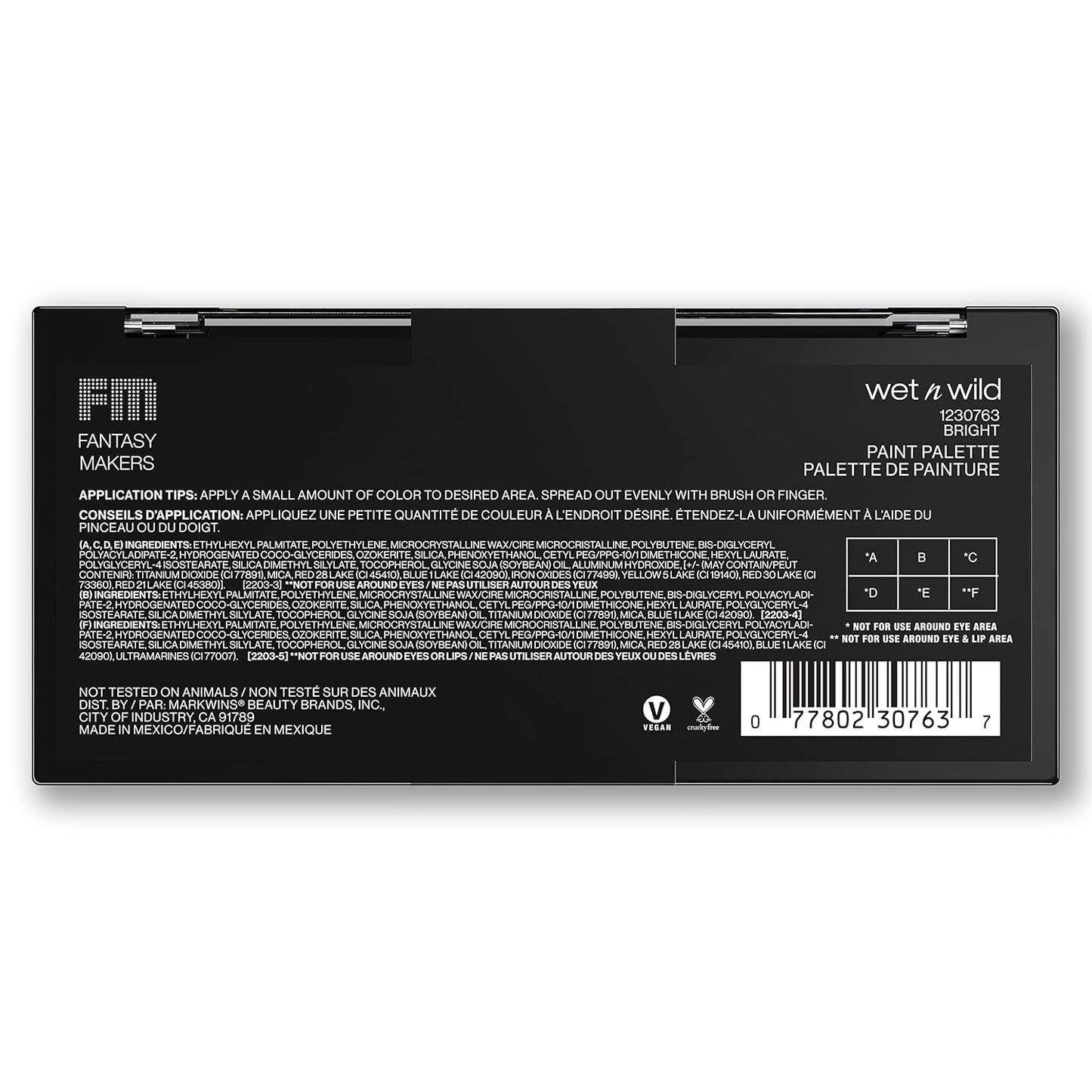 wet n wild Fantasy Makers Halloween Paint Palette Bright