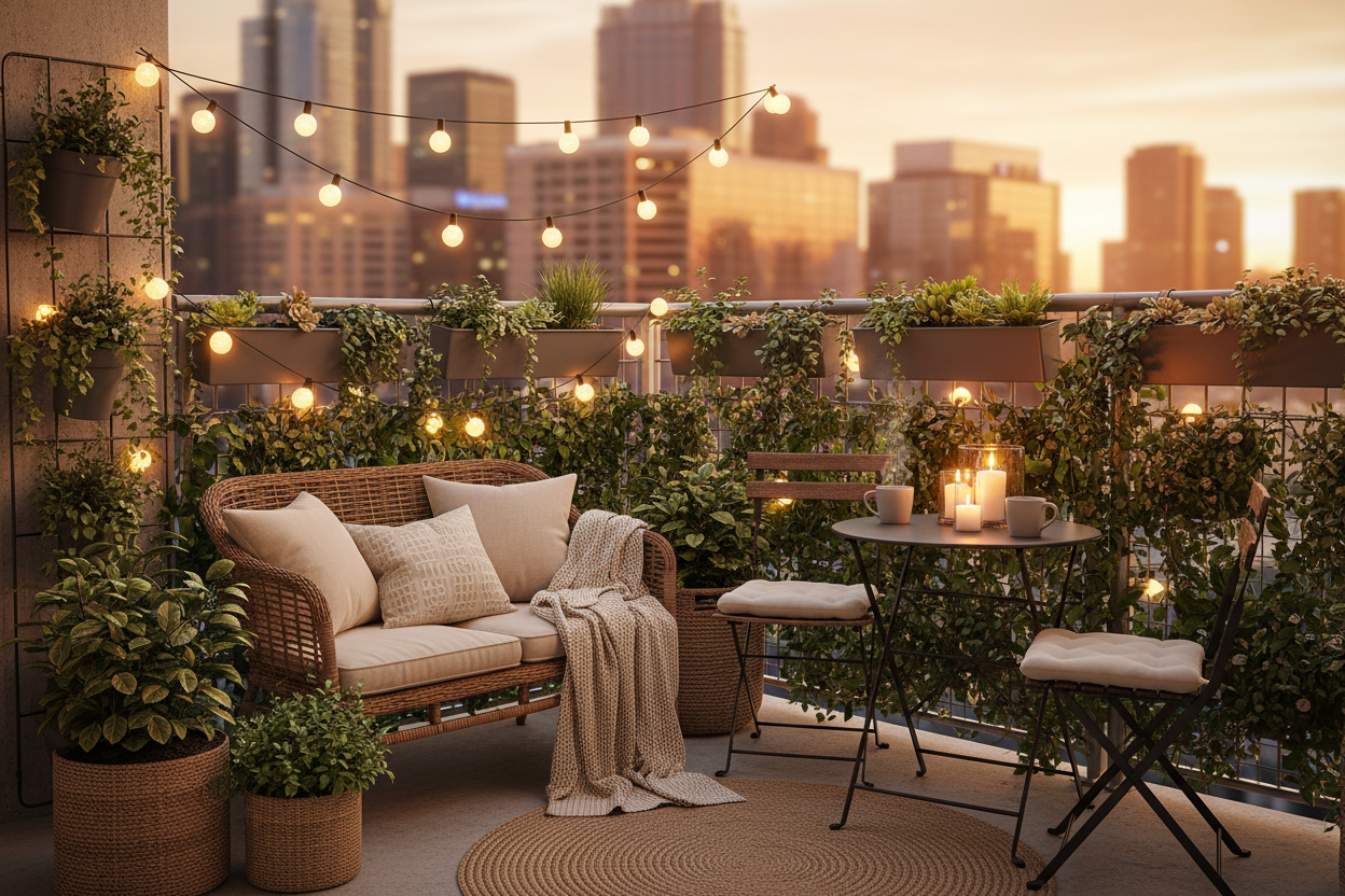 City Living: Transforming Your Tiny Balcony into a Private Oasis