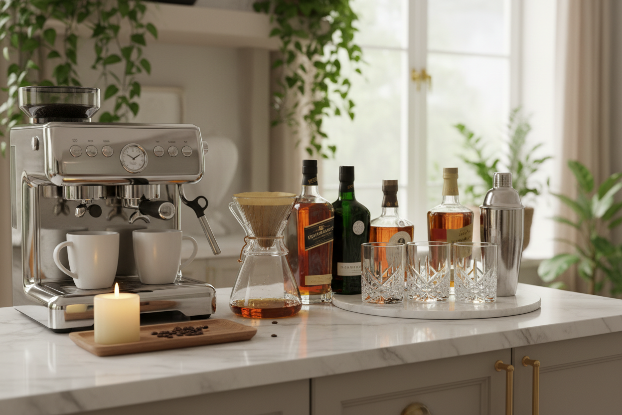 Elevate Your Mornings and Evenings: Designing a Home Bar or Coffee Station