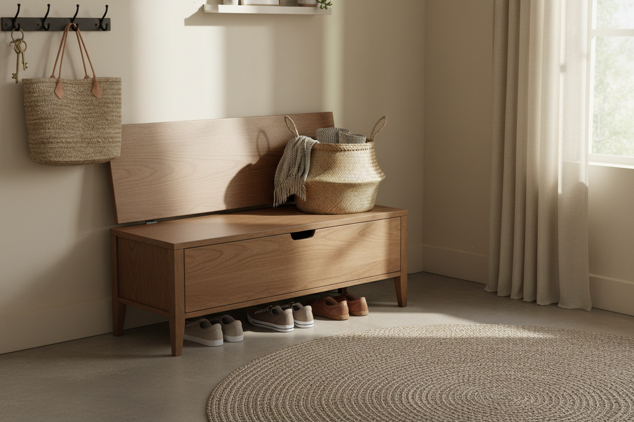 How a Storage Bench Made Mornings Less Stressful