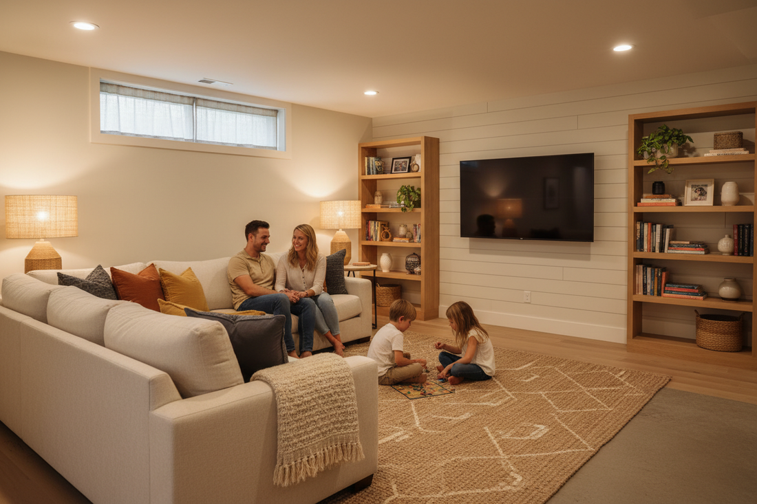 The Day They Finally Turned the Basement Into a Family Room
