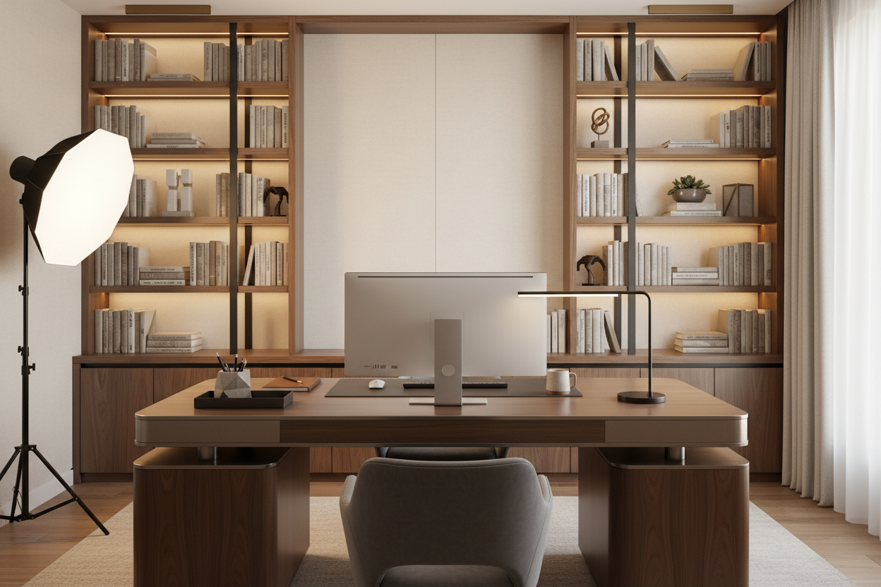 The Executive Home Office: Designing a Workspace That Looks Great on Camera