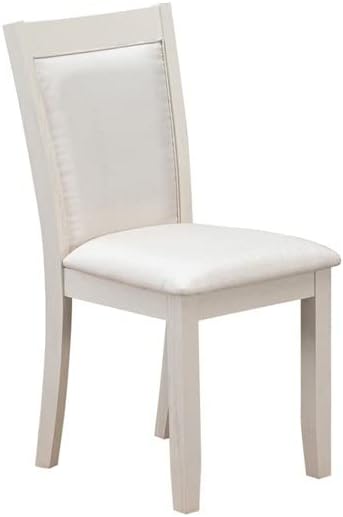 East West Furniture X077MZ001-6 6 Piece Kitchen Table Set Contains a Rectangle Dining Table with X-Legs and 4 Cream Linen Fabric Parson Chairs with a Bench, 40x72 Inch, Multi-Color