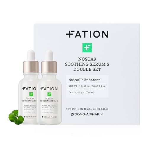 NOSCA9 Soothing Serum S - Rapid Hydrating Calming Serum with 5-Layer Ceramide Complex &Fresh Centella Asiatica, Advanced Barrier Repair for Sensitive Skin Korean Skin Care (2.02 Fl Oz (Pack of 2))