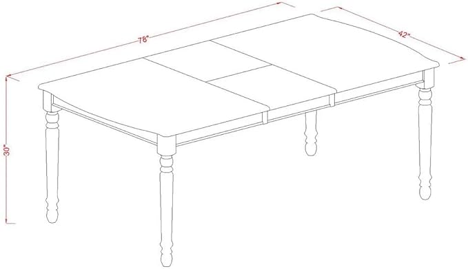 East West Furniture LGDA9-LWH-22 9 Piece Dining Set Consists of a Rectangle Dining Table with Butterfly Leaf and 8 Polyester Fabric Chairs, linen white