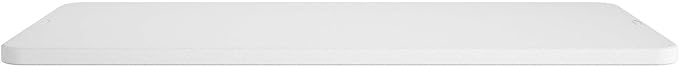 COSCO 6 Foot Blow Molded Folding Table, White