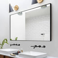 Rectangle Wall Mirror 30x48, Black Bathroom Mirror 30 x 48 inch, Metal Framed Wall Mirror, Large Vanity Mirror 30 by 48, Modern Wall Mounted Mirrors for Hallway, Livingroom, Bedroom