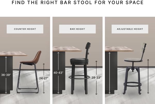 Signature Design by Ashley Skempton Modern 24" Counter Height Upholstered Barstool, 2 Count, Whitewash