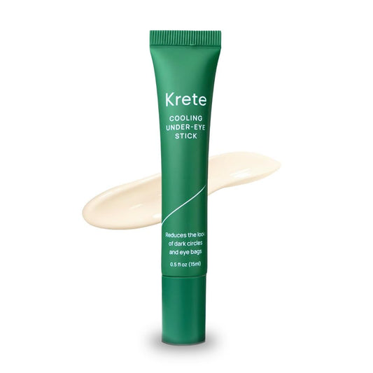 KRETE Cooling Under-Eye Stick with Liposomal Caffeine and Tripeptide-5 - Helps with Dark Circles and Puffiness, Vegan & Cruelty-Free, 15ml