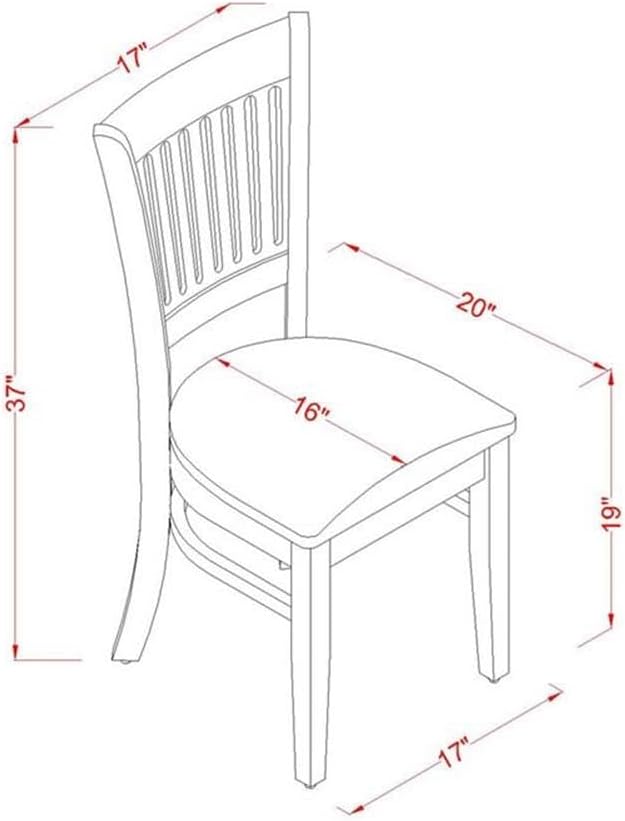 East West Furniture LGVA7-LWH-C 7 Piece Kitchen Table & Chairs Set Consist of a Rectangle Wooden Table with Butterfly Leaf and 6 Linen Fabric Dining Chairs, 42x84 Inch, Linen White
