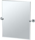 Gatco 4249SM Latitude II Rectangle Mirror,, Chrome, 24 Inch, Frameless Rectangle