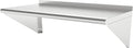 Stainless Steel Shelf 12x48 Inches, NSF Commercial Metal Wall Mounted Rack Shelves,Floating Shelving for Restaurant, Food Truck, Kitchen,Garage,Washrooms,Home&Hotel