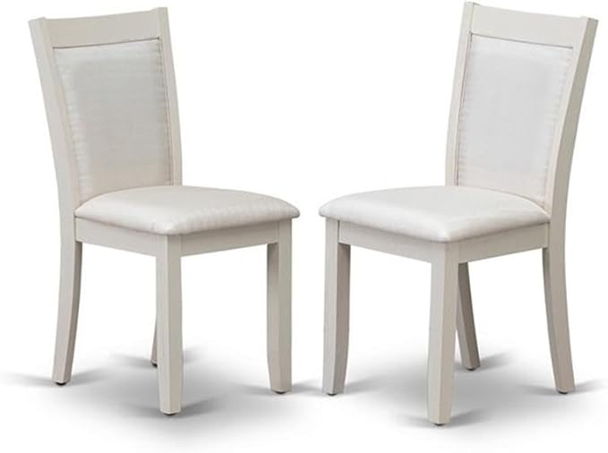 East West Furniture X077MZ001-9 9 Piece Dining Room Table Set Includes a Rectangle Dining Table with X-Legs and 8 Cream Linen Fabric Upholstered Parson Chairs, 40x72 Inch, Multi-Color