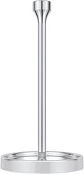 Ivilon Countertop Paper Towel Holder - Modern Bell End Minimalist Design - Color Chrome