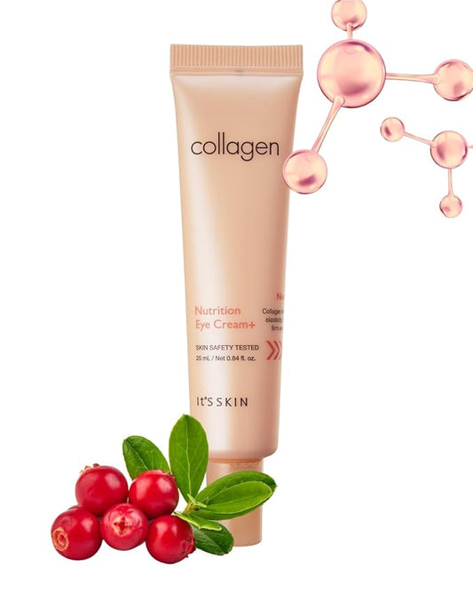 It'S SKIN Collagen Nutrition Eye Cream + 0.84 fl.oz Reduces Dark Circles & Puffiness, Targets Fine Lines With Collagen and Amino Acids, Face Lift, Nourishes and Firms Eye Area, Korean Skincare
