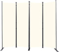 Room Divider 6FT Portable Room Dividers and Folding Privacy Screens, 88'' W Fabric Divider for Room Separation, 4 Panel Partition Room Dividers Freestanding Wall Divider Screen for Dorm Studio Office