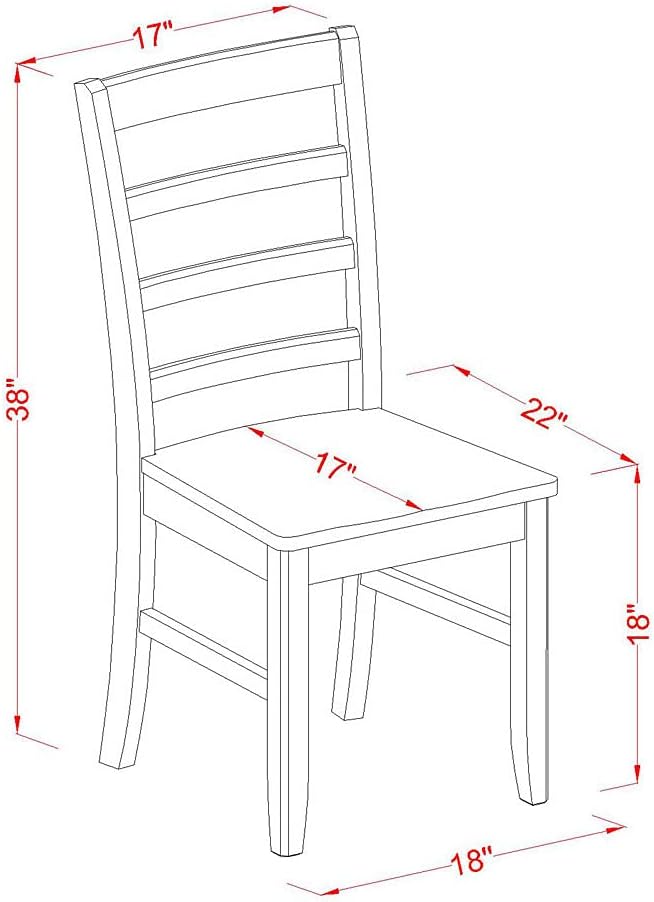 East West Furniture DLPF3-BCH-W 3 Piece Dinette Set for Small Spaces Contains a Round Dining Table with Dropleaf and 2 Dining Chairs, 42x42 Inch, Black & Cherry