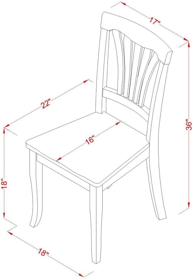 East West Furniture ANAV3-BLK-W 3 Piece Kitchen Table Set for Small Spaces Contains a Round Dining Table with Pedestal and 2 Dining Room Chairs, 36x36 Inch, Black & Cherry