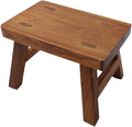 Solid Wood Tiny Step Stool for Kids Change Shoes Foot Stool Plant Stand Waterproof 6 inch