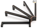KOOFIZO Solid Square Bronze Kitchen Cabinet Handles Oil Rubbed Bronze Cabinet Pulls, 5 Pack 5 Inch Bronze Hardware for Kitchen Cabinets Drawers Dresser Cupboard Bedroom Bathroom