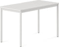 Branch Daily Desk - Functional at Home Office Desk with Effortless Assembly, Timeless Design, Rounded Corners, and Built-in Cable Notch - 48” W x 28.5” H x 24” D - White Work Table