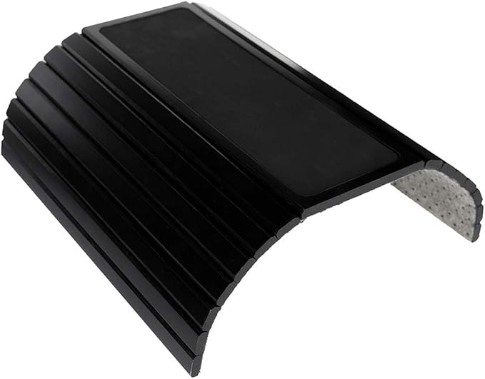 GEHE Sofa Arm Tray Table for Couch Flexible/Foldable Sofa Tray Couch arm Table Perfect for Drinks Snacks Remote Control or Phone Great arm Tray for Couch armrest (Black)