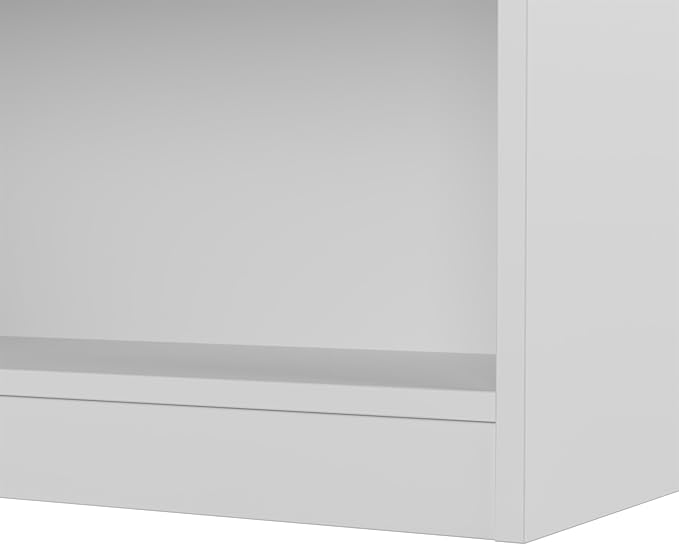 Bush Furniture Universal 17W Narrow 5 Shelf Bookcase in White, Tall Skinny Bookshelf for Home Office Storage or Living Room Organization