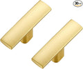 30 Pack Cabinet Handles Single Hole - Curved Cabinet Knobs Brushed Brass Drawer Pulls for Kitchen Cupboard Solid Pulls for Dresser Drawer Arch Closet Hardware