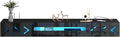 Floating TV Stand, 71" Floating Entertainment Center Wall Mounted,Floating Wall Mounted TV Shelf with Led Lights and Power Outlet,Modern High Gloss tv Cabinet Media Console with Storage