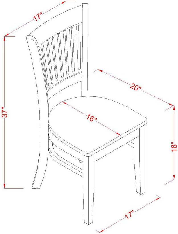 East West Furniture DMVA3-OAK-W 3 Piece Dinette Set for Small Spaces Contains a Round Dining Table with Dropleaf and 2 Dining Room Chairs, 42x42 Inch, Oak