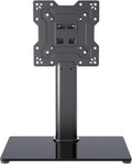 Universal TV Stand Base, Table Top TV Stand for 17-43 Inch LCD/LED TVs, Height Adjustable Monitor Mount Stand with Tempered Glass Base Holds up to 88lbs VESA 200x200mm, TS103