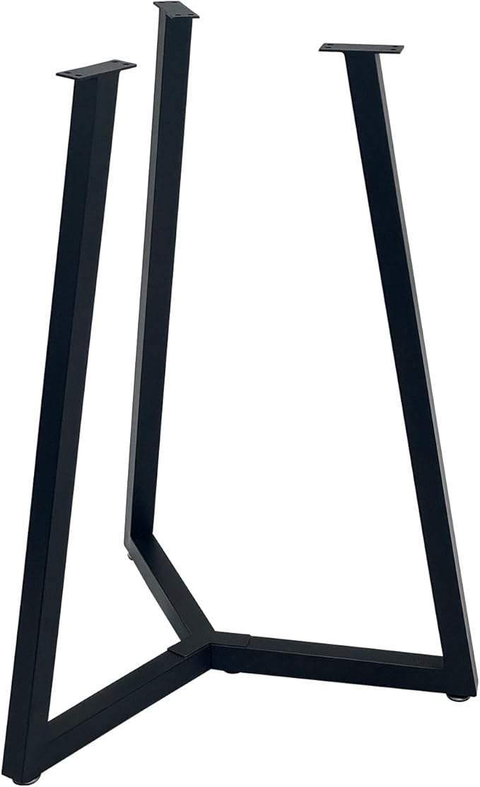 Round Metal Coffee Table Legs,16 Inch Black Iron Dining Table Base Only,Circle End Table Legs