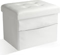 Ottoman Storage Ottoman Foot Rest Stool Foldable Bench with Storage Student Dormitory Bedroom and Entryway 17 X 13 X 13