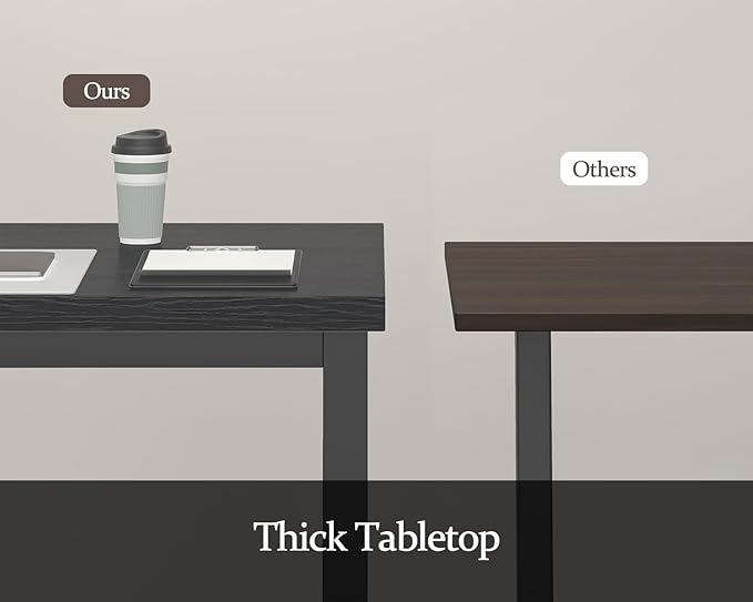 63 Inch Large Computer Desk, Gaming Long Desk with A Modern Design Wide Desk at Home, Perfect for Office Work, Studying, and Writing, Etc., Black.