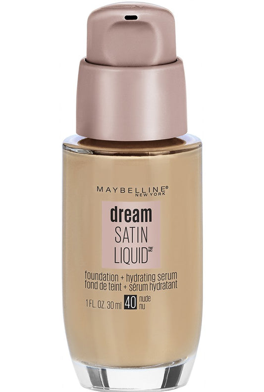 Maybelline New York Dream Satin Liquid Foundation (Dream Liquid Mousse Foundation), Nude, 1 fl. oz.
