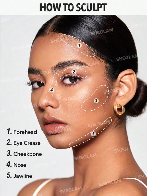 SHEGLAM Snatch 'n' Define Cream Contour Stick Long Lasting Highly Pigmented Sweat Proof Face Bronzer Makeup - Golden Sun