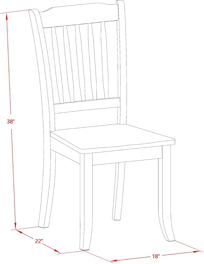 East West Furniture DLDA3-LWH-W 3 Piece Kitchen Table & Chairs Set Contains a Round Dining Room Table with Dropleaf and 2 Solid Wood Seat Chairs, 42x42 Inch, Linen White