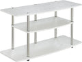 Convenience Concepts Designs2Go 3-Tier Wide TV Stand, 42", White