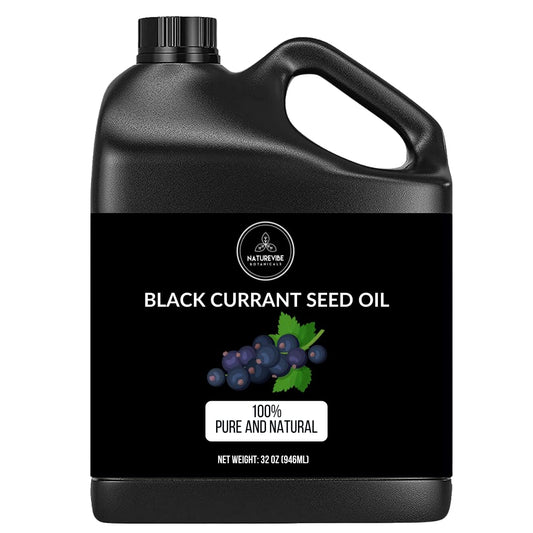 Naturevibe Botanicals Black Currant Oil 32 Ounces | 100% Pure and Natural | Great for Skin Care and Hair Care