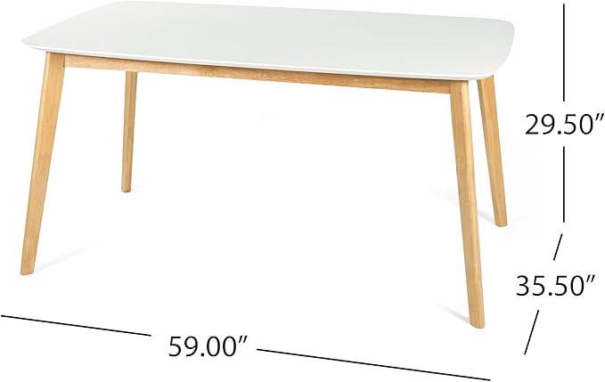 Merax 5-Piece Dining Set, Solild Wood Table & Chairs with Backrests for 4, Farmhouse Natural Kitchen Furniture for Home, Dining Room, Natural Oak+Beige