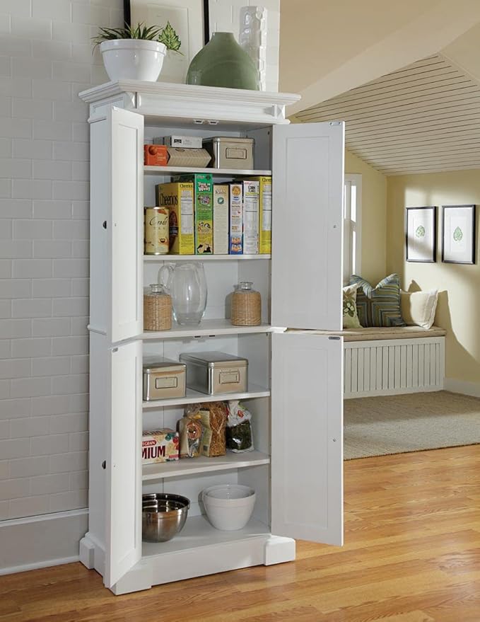 Homestyles Americana Off-White Pantry, 72"H
