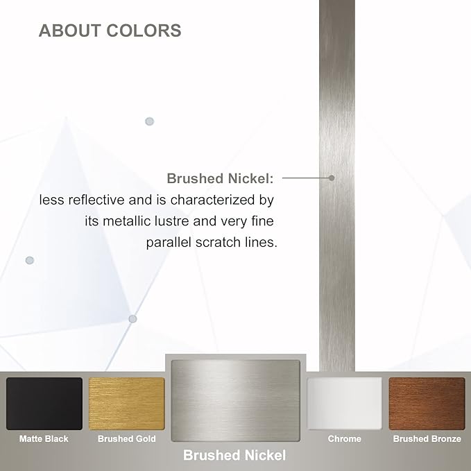 ANDY STAR 28x36 INCH Brushed Nickel Mirror, Rounded Rectangle Brushed Silver Metal Framed Mirrors for Bathroom Anti-Rust SUS304, Tube Metal Frame, 1’’ Deep Wall Mounted Vertically/Horizontal