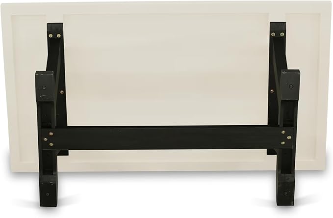 East West Furniture V627DR124-7 7 Piece Modern Dining Table Set Consist of a Rectangle Wooden Table with V-Legs and 6 Black Color Linen Fabric Parsons Dining Chairs, 40x72 Inch, Multi-Color