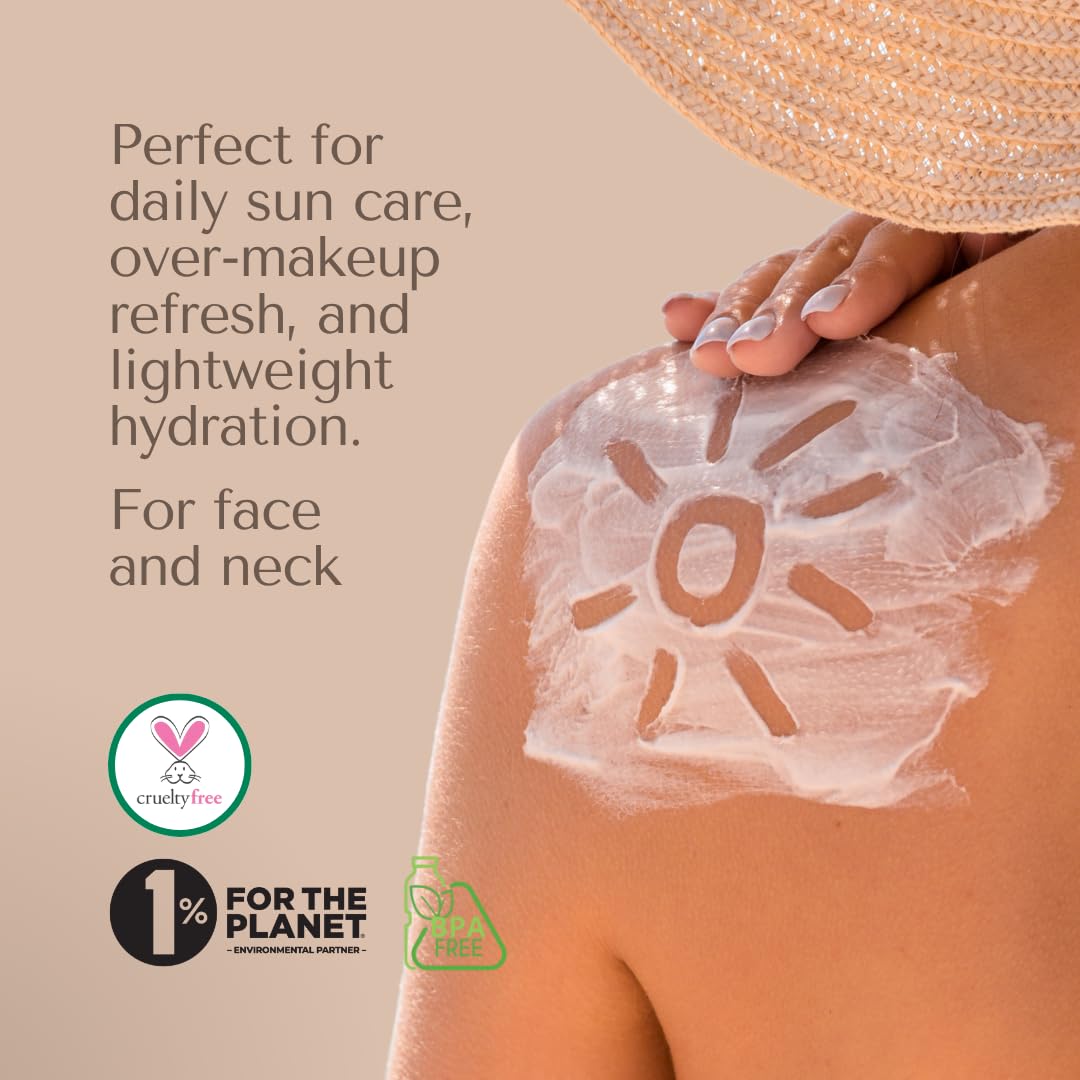 Organic To Green Completely Weightless Face Sunscreen Spray | Award-Winning Lightweight Organic Sunscreen | 29 SPF | 2 oz