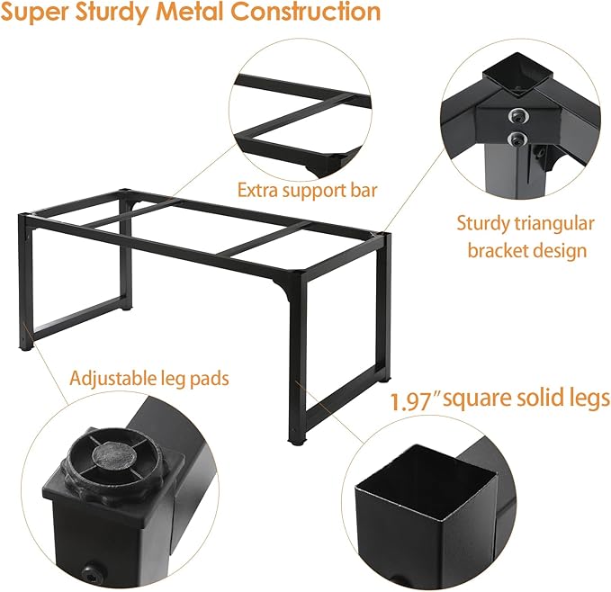 Large Computer Desk - 63 Inch Home Office Desks Study Student Writing Table Gaming Desk Wood Modern Simple Table with USB Ports, Vintage + Black
