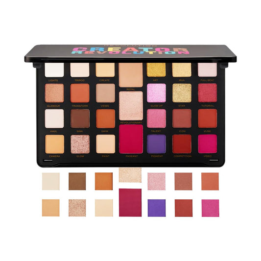 Makeup Revolution, Creator Limitless, Eyeshadow Palette, Nude Reign, 30.9g