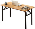 Folding Desk, 47 inch No Assembly Folding Desks for Small Spaces, Sturdy Foldable Computer Desk, Functional Home Office Desks, Study Writing Desk Office Table Workstation for Home Office Outdoor