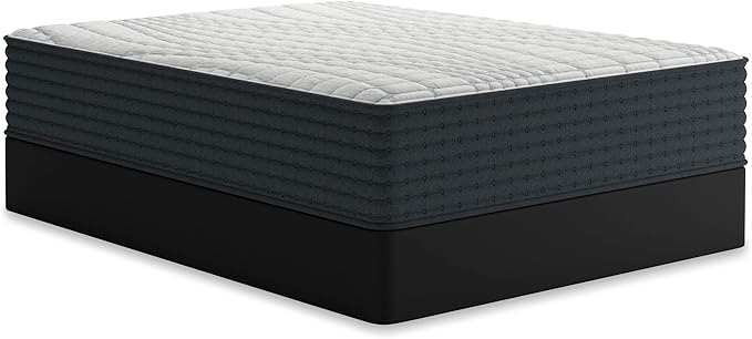 Signature Design by Ashley Hybrid 1300 13 Inch Plush Gel Memory Foam Mattress with Edge Support for Pressure Relief, Queen, Fiberglass Free, Mattress in A Box